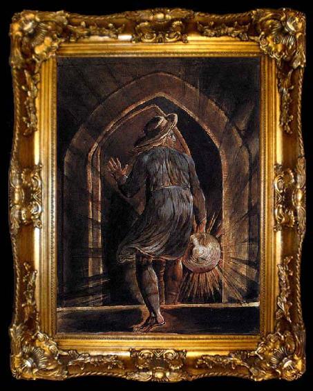 framed  William Blake Los Entering the Grave, ta009-2